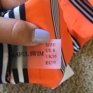Zaful Swim - orange w/ black stripes zaful bikini Zaful Swim - orange w/ black stripes zaful bikini